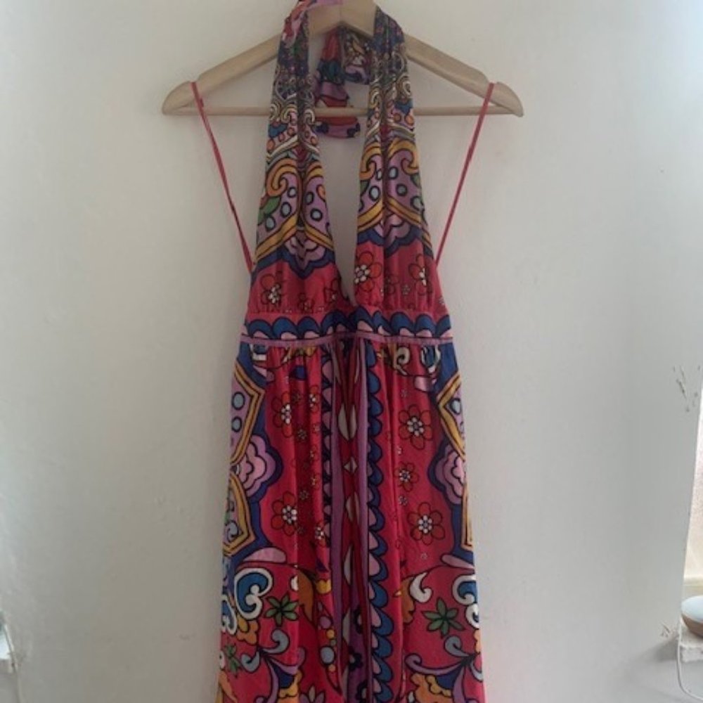 Gorgeous 100% Silk Halter dress